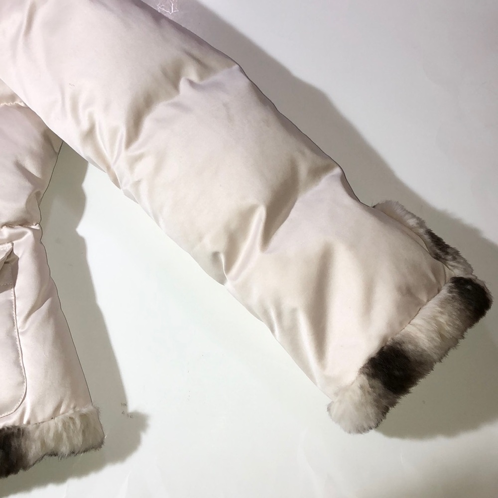 Bebe Real Fur Cream Puffer Jacket - Picture 7 of 8